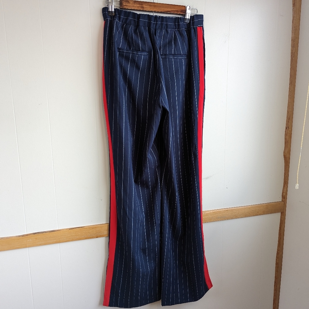 Urban Outfitters Navy Pinstripe Pantsuit with Red Stripe - Picture 5 of 14